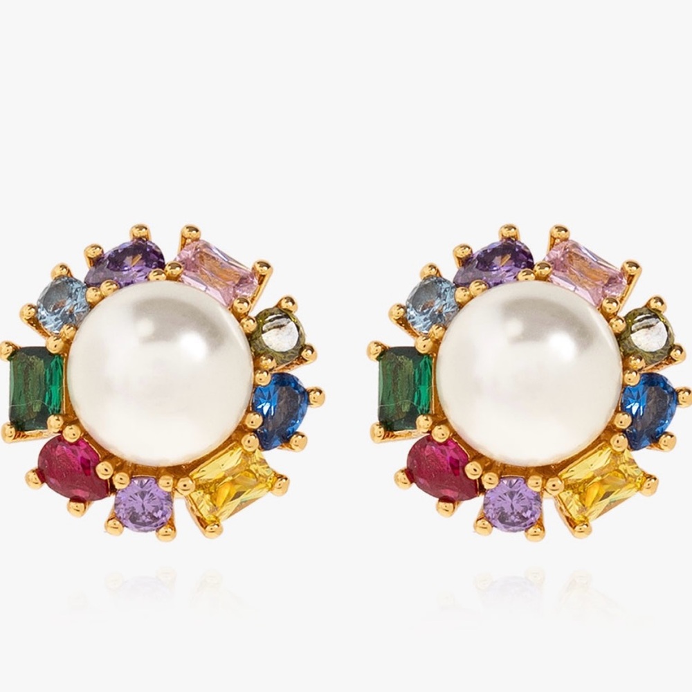KATE SPADE Candy Shop Halo Pearl Earrings
